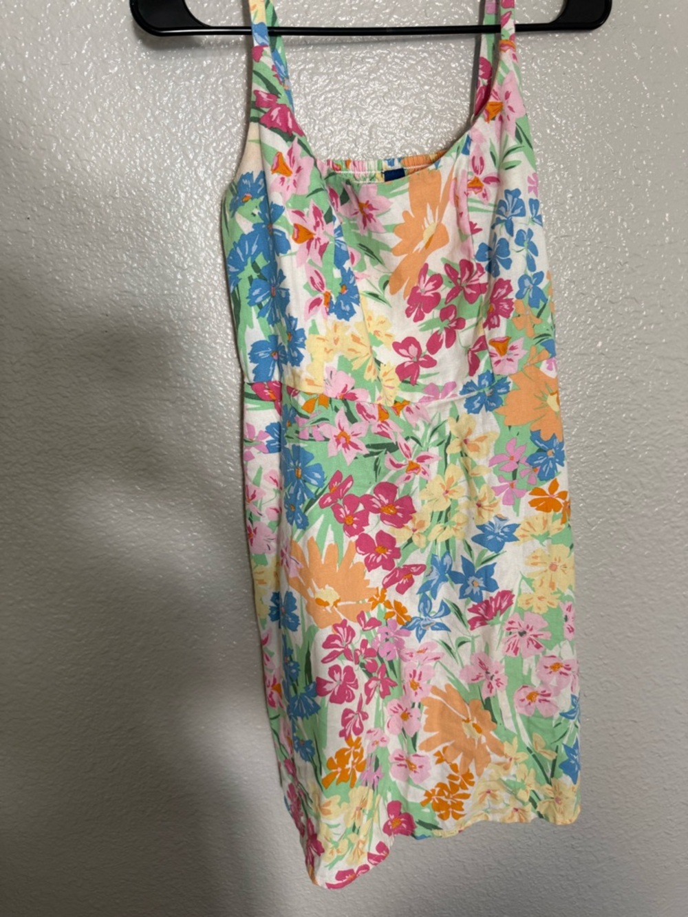Old Navy Floral Summer Dress in Peach, Pink and Green